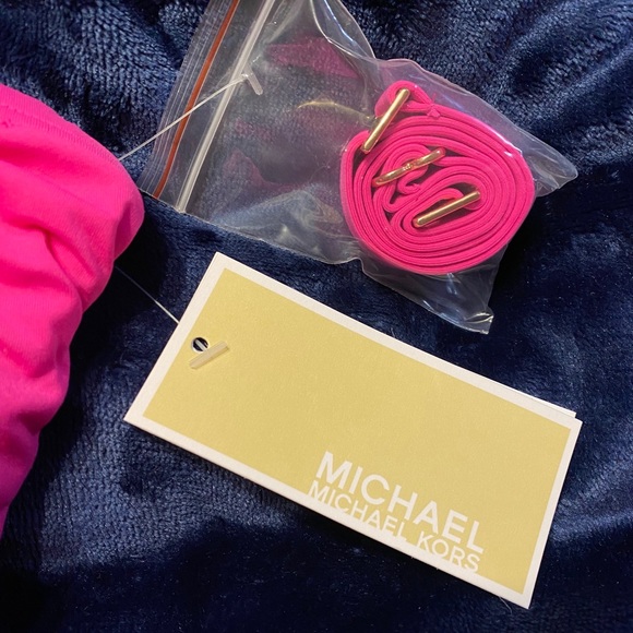 Last One! :) Michael Kors Tankini Hot Pink! NWT! - Picture 3 of 7